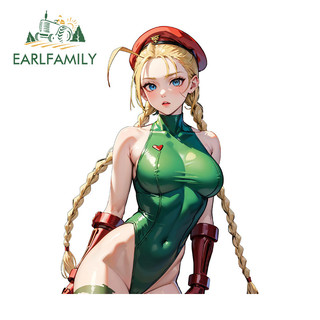 EARLFAMILY Street Fighter Anime Xe Dán Cá Tính Ván Trượt Xe Máy Kính Chắn Gió Vinyl Decal Tắc Xước Chống Thấm Nước Hàng Ô Tô