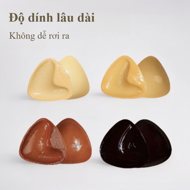 Miếng Dán Ngực Tam Giác 2 Mặt Keo, Tăng Cường Bikini/Áo Ngực, Dính Chắc, Tập Trung Nâng