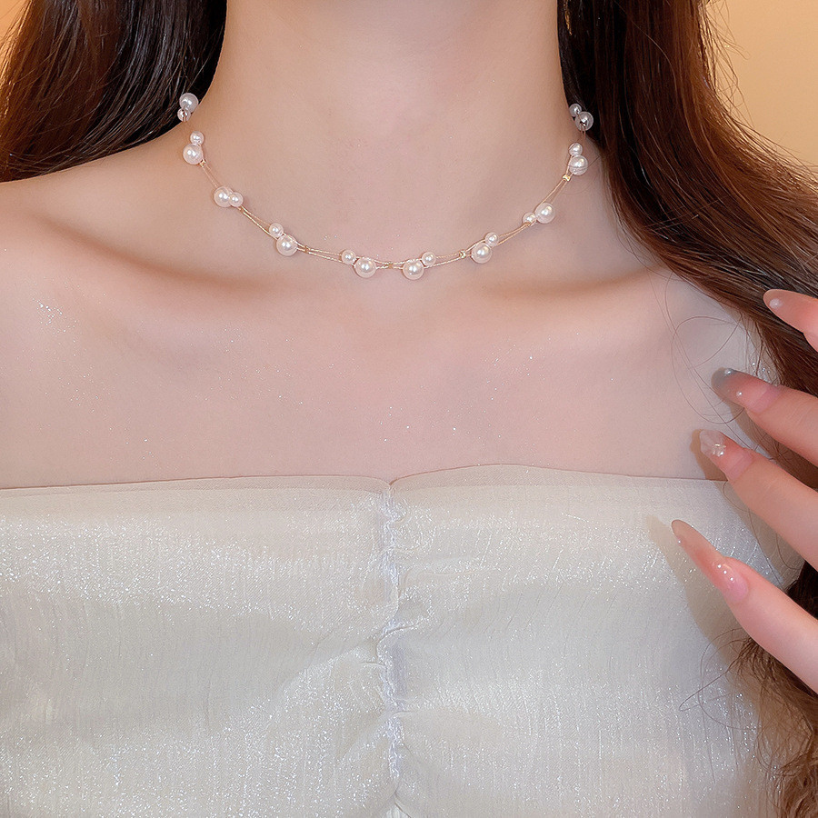 Vòng cổ đính hạt hai lớp - sang trọng và thanh lịch, món quà trang sức hoàn hảo dành cho nữ