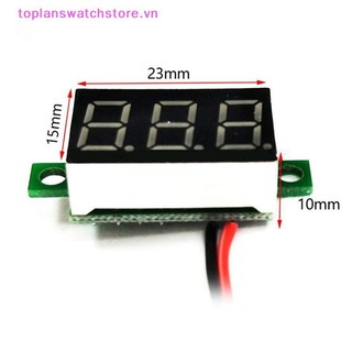Toplanswatchstore 0.6 Inch DC4.5V-30V Kỹ Thuật Số Đỏ Xanh Màn Hình LED Bảng Điện Áp Vôn Kế Thử Xe Máy Vôn Kế VN