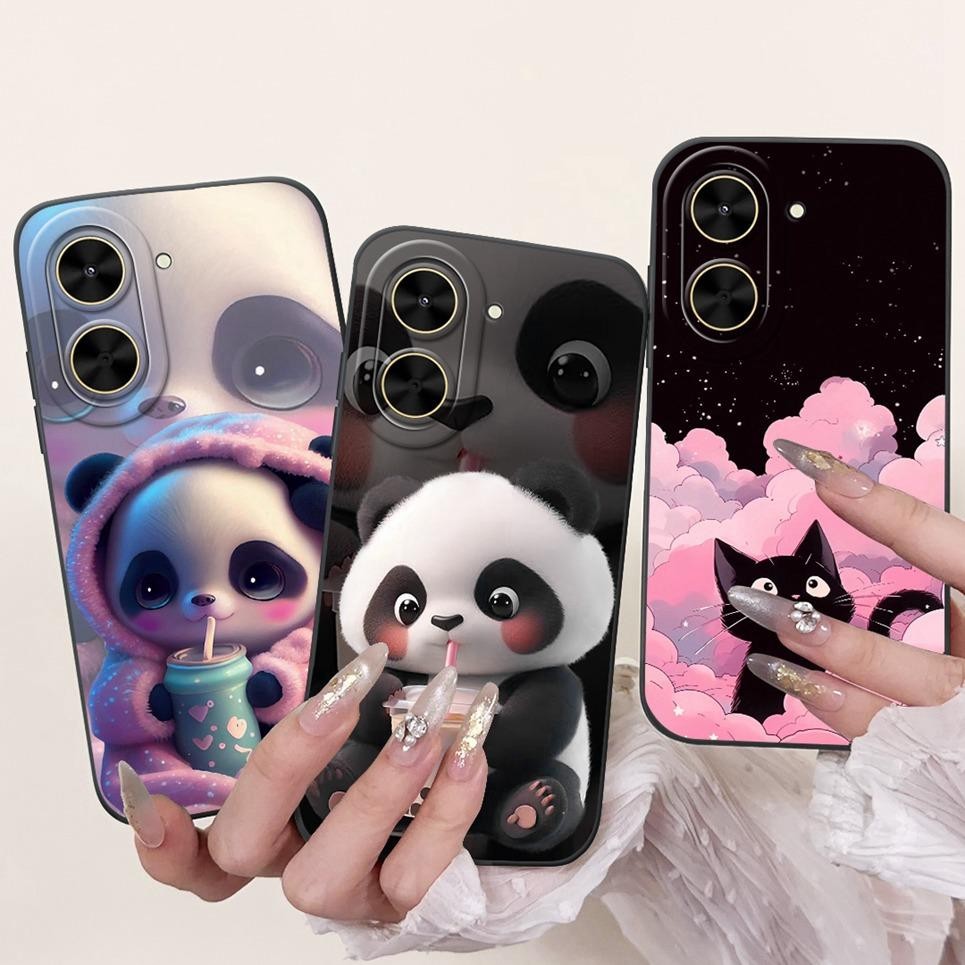 Ốp Điện Thoại Silicon Lỏng Thẩm Mỹ Đen Nighe Phong Cảnh Ốp Lưng Cho Xiaomi Redmi A5 NFC Vỏ Mềm Thời Trang Ốp Lưng
