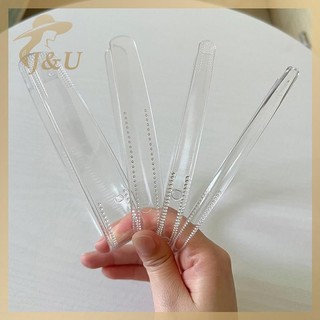JU Băng đô quấn tóc nhựa trong suốt đa kích cỡ (8mm/12mm/20mm/25mm), phụ kiện tóc DIY cho nữ