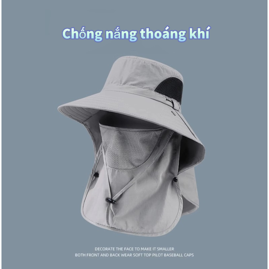 🔥Còn hàng🔥Mũ lưỡi trai rộng vành mùa hè cho nam dùng để chống nắng ngoài trời