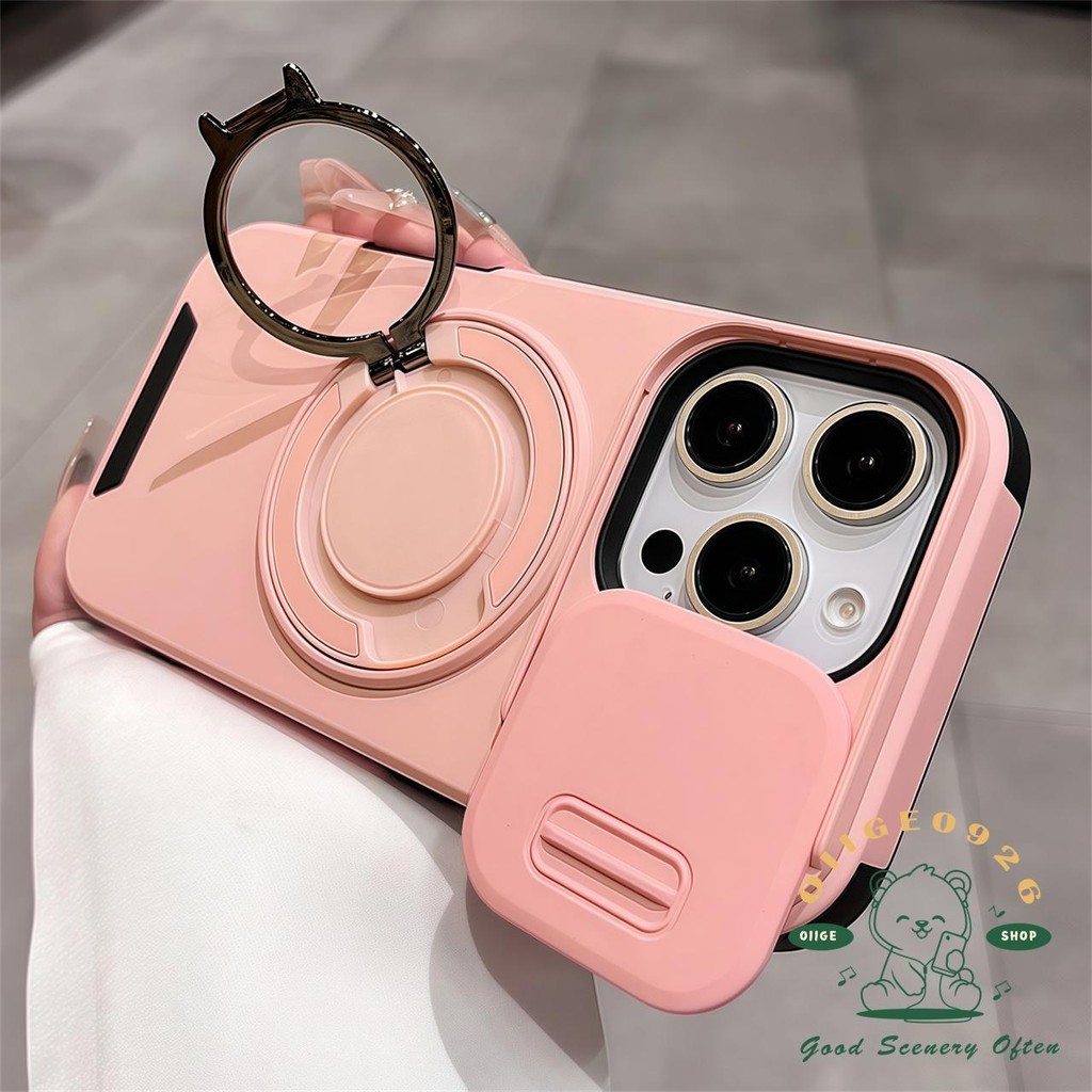 Đề cập đến cũng xoay giá đỡ vỏ điện thoại từ tính iphone16 Pro Max 15 14 13 12 11 cho vỏ iPhone PC + TPU Vỏ cứng chống sốc