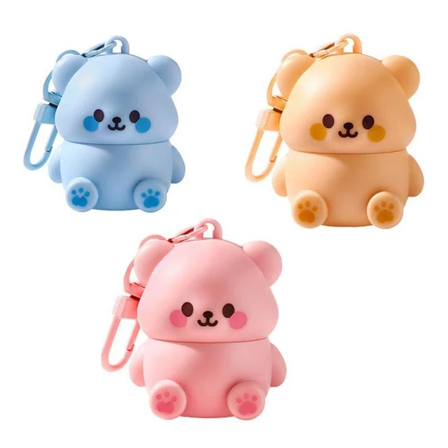 Son dưỡng môi cầm tay nhẹ nhàng và không gây kích ứng Son dưỡng môi gấu Thích hợp cho trẻ em Dưỡng ẩm chống nứt nẻ Peeling Baby Lip Balm