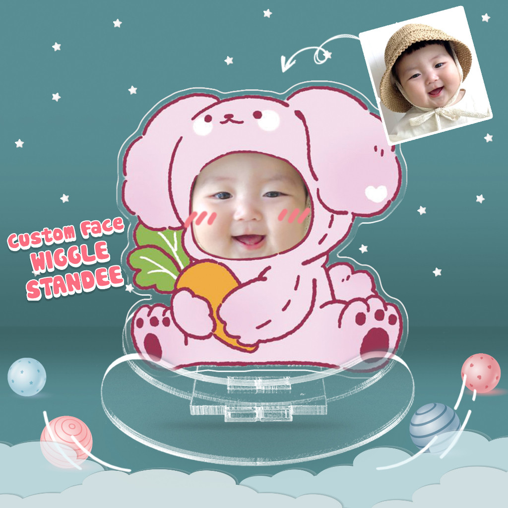Standee lắc lư ghép mặt cho bé in theo yêu cầu linh thú chibi đáng yêu- SanGo