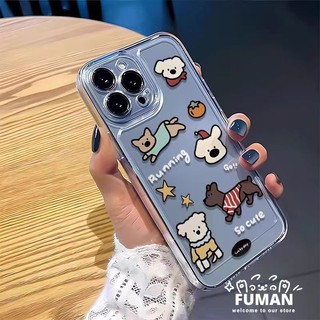 Ốp điện thoại hình chó hoạt hình dễ thương cho Xiaomi Mi 11 11T 10 Pro 10T Lite Ultra 10S 9 Civi 3 2 1S Mix 4 Poco F5 F4 F3 X4 GT X2 M2 Vỏ mềm trong suốt chống sốc thời trang