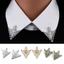 Trâm cài cổ MONOSTYLE, Áo sơ mi tam giác rỗng cổ điển, Trang trí trang trí trang trí tinh tế Trâm cài kim loại rỗng cho bữa tiệc lễ kinh doanh