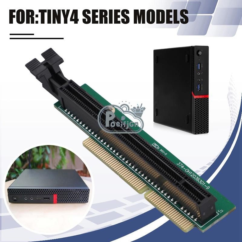 Thẻ đồ họa PCI-E Thẻ chuyển đổi thẻ nhỏ 4 Riser cho Lenovo Tiny4 Series Model M720Q 01AJ940 PCIE Riser Card