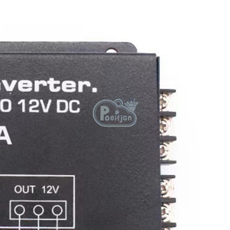 Bộ Chuyển Đổi Điện Ô Tô 100A DC 24V Sang 12V Bộ Chuyển Đổi Điện Có Điều Khiển Nhiệt Độ Cho Xe Golf Câu Lạc Bộ Xe Tải Xe Buýt