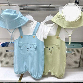 Chaang SS2025 Set bộ yếm kèm mũ Bloom cho bé