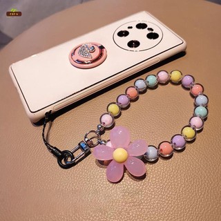 Di Động Macaron Màu Hạt Dây Giữa Hạt Điện Thoại Di Động Dây Cho Túi Phụ Kiện Điện Thoại Quyến Rũ