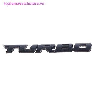 Toplanswatchstore 3D Kim Loại Chữ Turbo Xe Máy Biểu Tượng Huy Hiệu Miếng Dán Trang Trí Bên VN