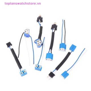 Toplanswatchstore H7 H4 Xe Tải Ô Tô Nữ Nam Gốm Pha Nối Dài Kết Nối Cắm Đèn Bóng Đèn Ổ Cắm Adapter 12V 4A VN