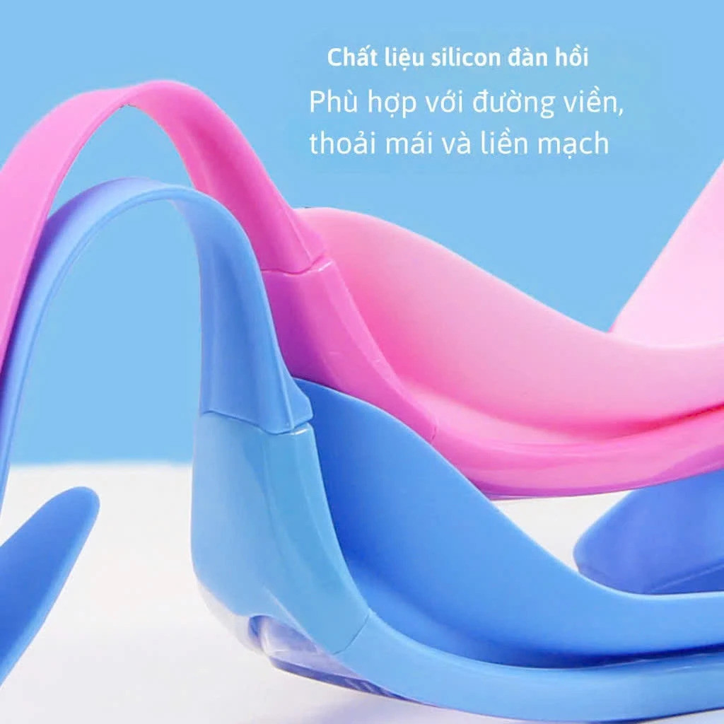 Kính bơi chống nước khung rộng, Thích hợp cho trẻ em Người lớn, Khung lớn, có nút tai, chống sương mù, chống nước, HD