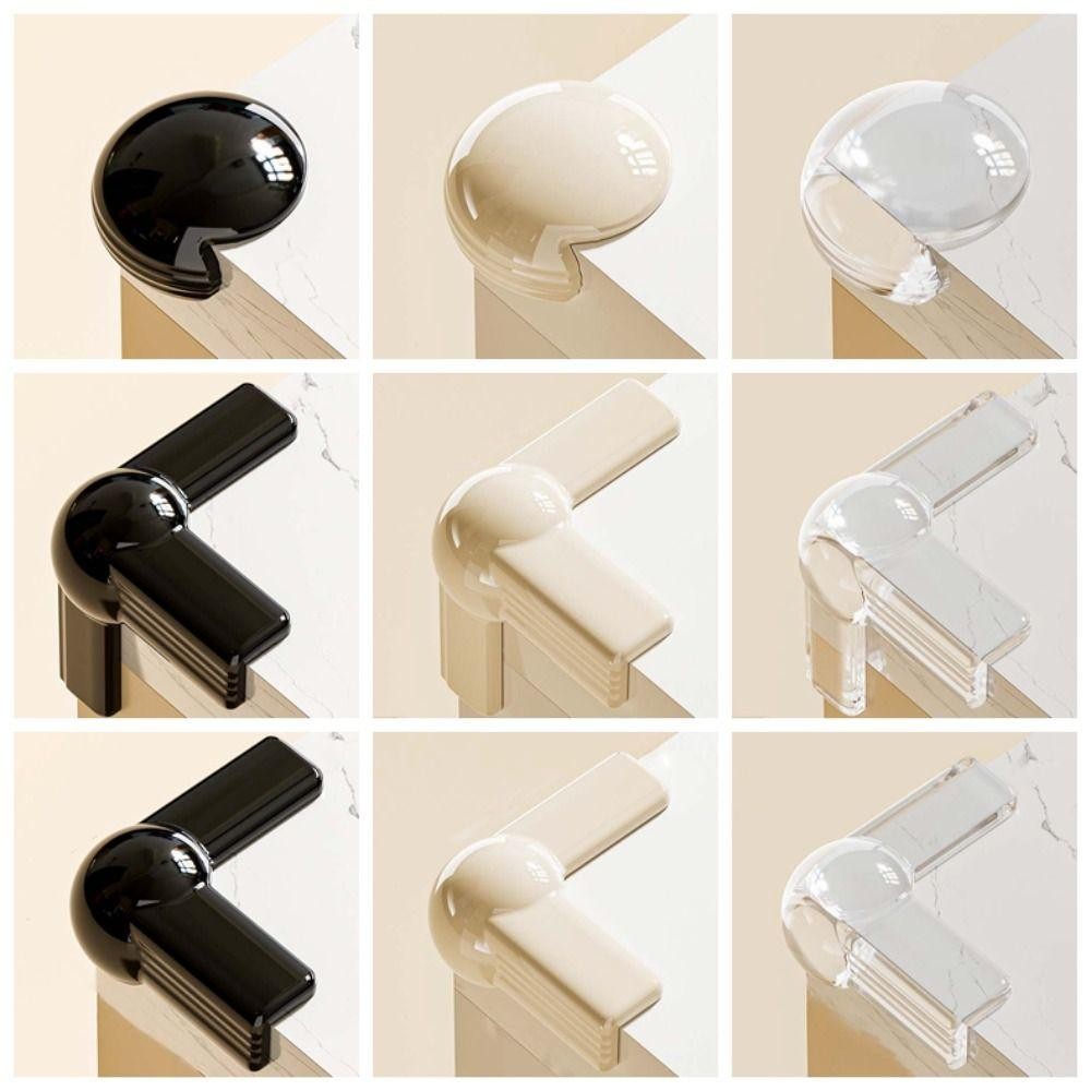 PRICH5K 12 Cái / bộ Góc Bảo Vệ Chống Va Chạm Màu Đen Chống Thấm Nước Trẻ Em