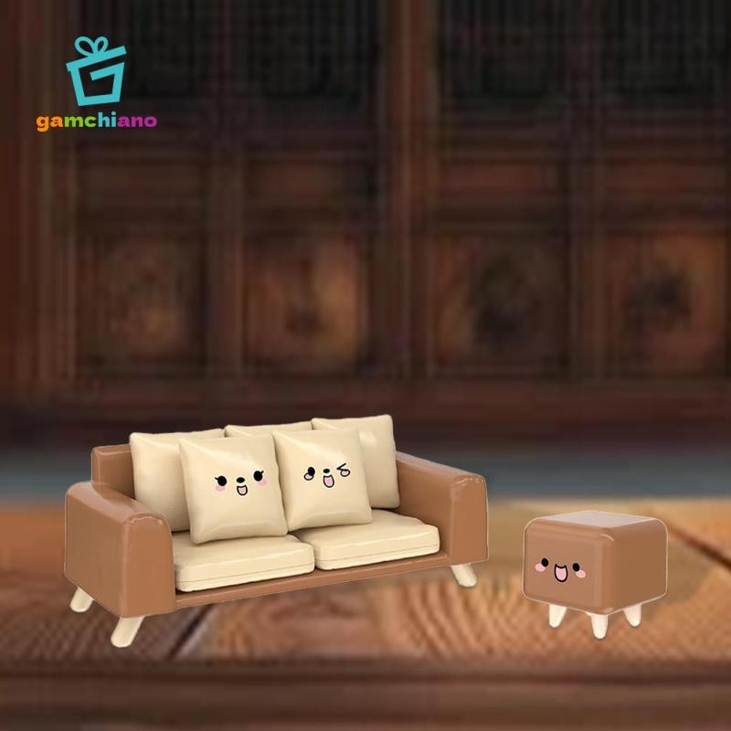 Gamchiano Cho Tỉ Lệ 1: 6 1: 12 Nhà Búp Bê Sofa Nhà Búp Bê DIY Trang Trí Phòng Ngủ Phong Cảnh Đồ Dùng Gia Đình Phụ Kiện Búp Bê Mô Hình Mini