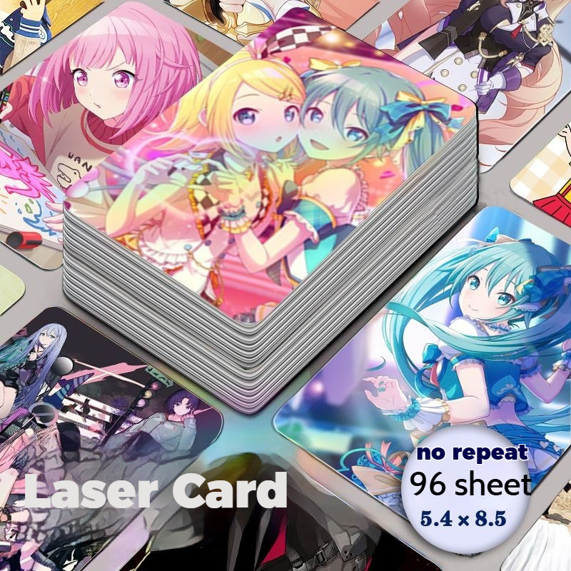 96 chiếc World Project Color Stage Laser Photo Card Set In tức thì & Anime Thẻ sưu tập