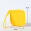 Túi du lịch AWNGD, Macaron Color Smooth Zipper Ví đựng tiền xu, Túi đựng tai nghe chống nước bằng silicon cổ điển dành cho học sinh