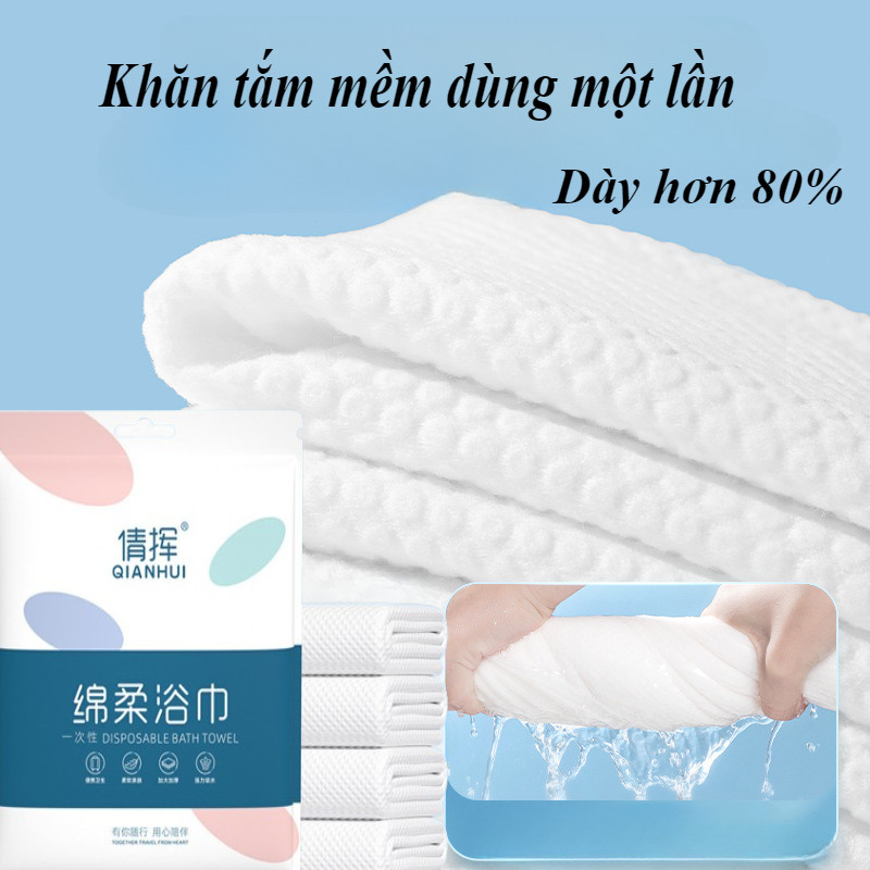 Khăn tắm cotton dùng,Khăn Tắm Du Lịch Siêu Dày Có Thể Dùng Nhiều Lần,Mềm Mịn Không Kích Ứng Da,Nhiều kích cỡ