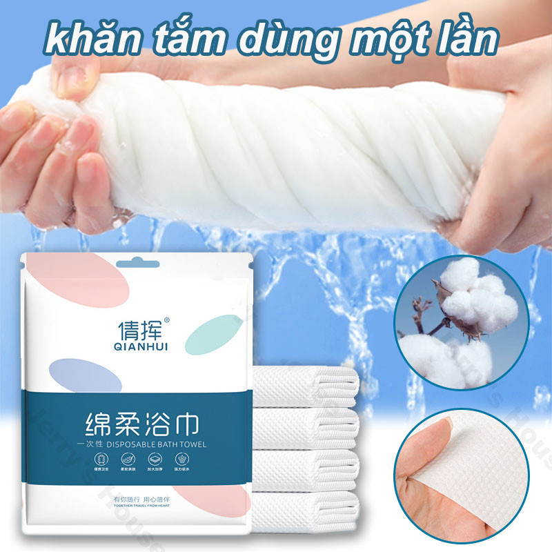 Khăn Tắm Du Lịch Khăn Tắm Sử Dụng Một Lần Sợi Vải Cellulose Phân Hủy Sinh，Học Thấm Hút Tốt Mềm Mịn