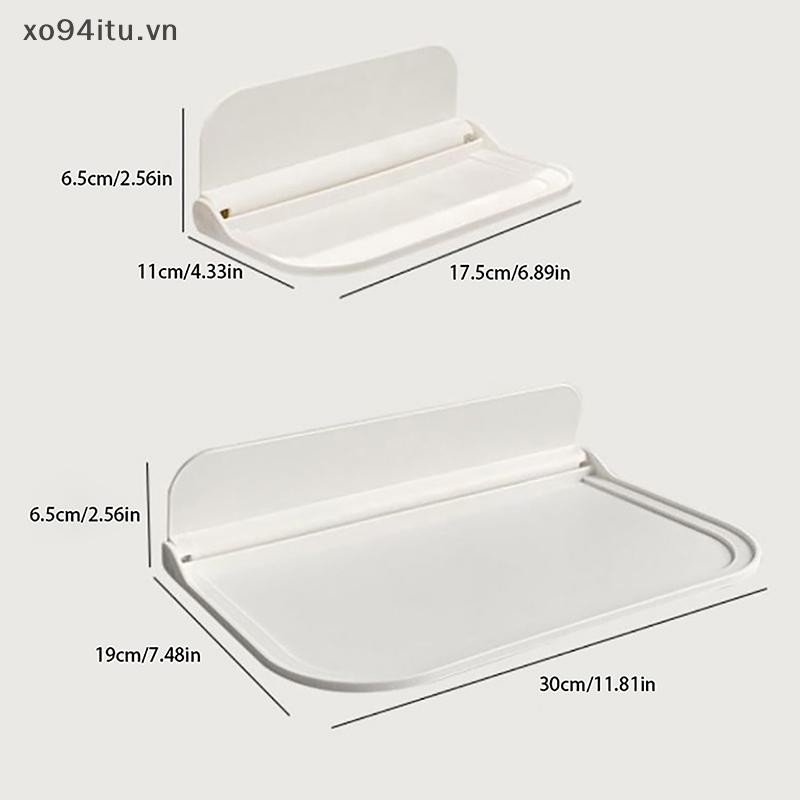 Xoitu Treo Tường Gấp Kệ Tiết Kiệm Không Gian Lưu Trữ Giá Đỡ Điện Thoại Không Đục Lỗ Wifi Router Khay Bảo Quản Nhà Tổ Chức VN