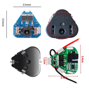 Mạch sạc bảo vệ pin 12V 3S Chế pin máy khoan cho các kiểu pin F G H 2 chân pin song song A B C D E 3 chân tam giác
