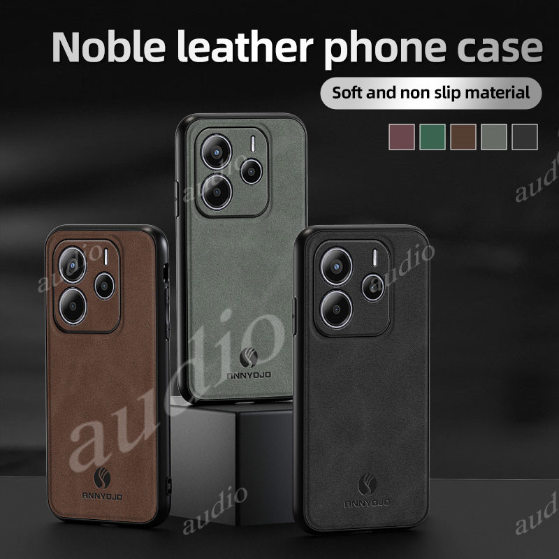 Redmi Note 14 4G 5G Ốp Điện Thoại Da Trơn Mờ Cho Redmi Note14 Pro Pro + Note14Pro + 5G 4G 2025 Kim Loại Giá Đỡ Từ Tính Cho Redmi Note 14Pro 14Pro + 5G 4G Vỏ