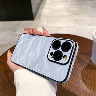 Phim Bảo Vệ Ống Kính Vải Flannel Họa Tiết Núi Tuyết Màu Trơn Ốp Lưng Điện Thoại iPhone 16Promax 12 13 14 15 Pro Max 11 Nam Nữ Vỏ Di Động Chống Sốc