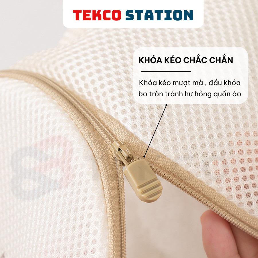 Túi Giặt Viên Nâu 3 Lớp Bảo Vệ Quần Áo - Túi Lưới  Giặt Bảo Vệ Nhiều Loại Quần Áo Chuyên Dụng Cho Giặt Máy