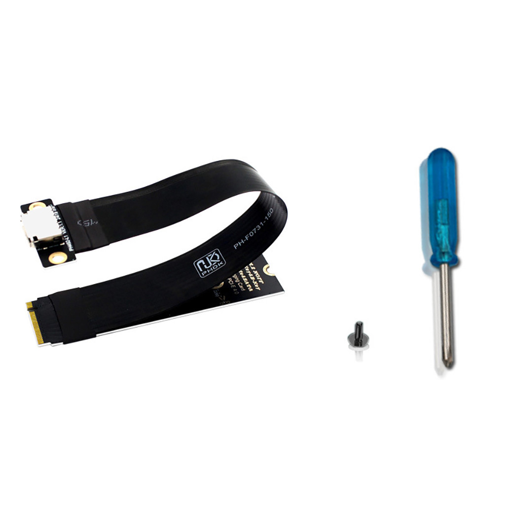 PHDK M.2 NVME M Key To Oculink SFF-8611 SFF-8612 Cáp Nối Dài PCI-E 4.0 Gen4 Nữ Cho Card Đồ Họa Oculink SSD Ngoài