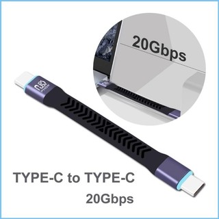 EZ 10CM Cáp Dữ Liệu UsbC TypeC Ngắn 20Gbps Tốc Độ Truyền Dữ Liệu Nhanh Dây Sạc Mềm Nhôm + Mạ Niken