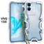 Zimon Luxury Armor Kim Loại Nhôm Ốp Lưng Điện Thoại Vivo Y200E Y200 Y100I Y100T Y300 Vỏ Cơ Khí Nguyên Chất Handmade Đầu Lâu
