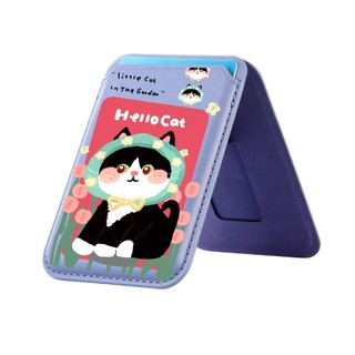Hoa Bandana Mèo Đen Họa Tiết Ví Cho iPhone 16 16promax 15 14 13 12 11 Pro Max Plus Thẻ Da Điện Thoại Giá Đỡ Cho Vỏ Điện Thoại Túi Bảo Vệ