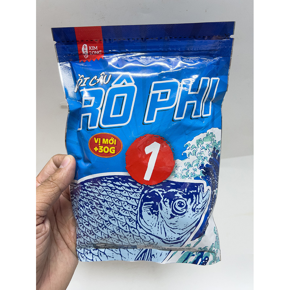 Gói 250gram Bột Mồi Cám Câu Cá Rô Phi Kim Long Số 1