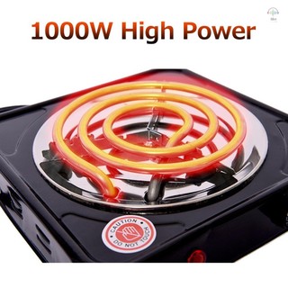 Hilivn) Lò Điện Gia Đình Mini Đĩa Đơn Đầu Đốt Di Động Tấm Nóng Muỗi Lò 1000W Công Suất Cao 200-1000°C Bếp Bếp Hookah Than Dừa Bếp