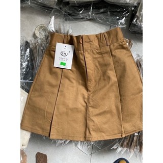 [Combo 2 quần] Quần Váy Nữ Xếp Ly Lưng Thun Co Dãn Có Quần Bên Trong Có Bigsize Cạp Cao, Quần Short Đùi Nữ đẹp vải kaki