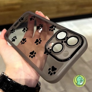 Ốp Điện Thoại Cho Realme 13 12 11 10 Pro Plus 12X 11X 9i 7i Global 6i 5 5s 5i + 5G 4G Vỏ Sang Trọng Dễ Thương In Paw Bảo Vệ Camera Vỏ Mềm Trong Suốt Ống Kính Phim