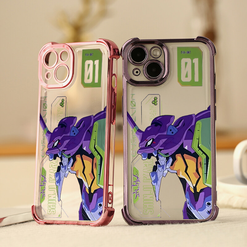 Ốp Điện Thoại Anime Neon Genesis Evangelion Cho Samsung Galaxy A15 A55 A35 A14 A34 A23 A05 A32 A05S A53 A06 A16 A12 A52 A13 A24 A22 A25 A33 Ốp Lưng Mạ Bảo Vệ Camera Silicon