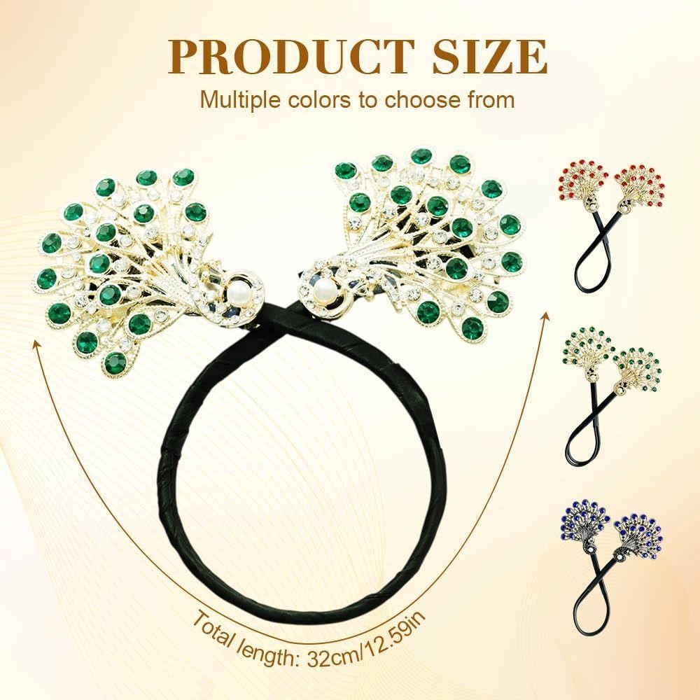 TRACEILLOIAN Hair Bun Maker Twist, Dễ dàng chụp nhanh hình con công Kiểu tóc xoắn, Mũ nón thanh lịch cuộn Dụng cụ uốn tóc Phụ nữ