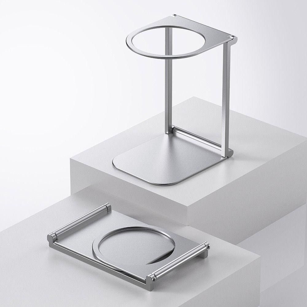 Giá đỡ máy pha cà phê PWSEND, Giá đỡ bộ lọc nhỏ giọt di động có thể gập lại, Giá đỡ bền bằng hợp kim nhôm chắc chắn