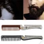 Lược chải tóc FAVORITEGOODS, Lược chải tóc nam có thể gập lại bằng thép không gỉ, Dụng cụ tạo kiểu tóc Lược chải râu di động