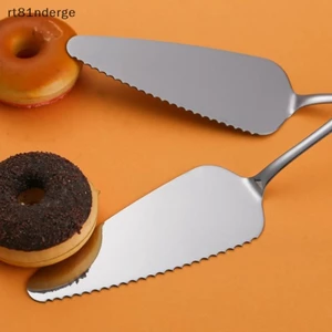 Ge Thép không gỉ có răng cưa Edge Cake Server de Cutter Pie Pizza Server Cake Cutter Xẻng Nhà Bếp Nướng Bánh Ngọt Thìa Dụng Cụ n