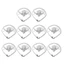 Btsg Crystal Keycaps 1U Backlits Keycaps với lớp trong suốt MX Tương thích cho bàn phím cơ Full 10 Bộ