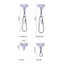 METUBE 30 Chiếc Sabiki Rig, Hạt Câu Cá Trong Suốt, Đầu Nối Đôi Lỗ Chữ Thập Hình Bầu Dục 3 Chiều Kết Nối Câu Cá Nước Mặn