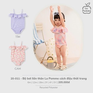 La pomme SS25  Bộ bơi liền thân La Pomme cách điệu thời trang - cho bé T6.0