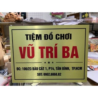 [HỎA TỐC 2H]Biển số nhà, bảng số nhà, hộ kinh doanh biển công ty in UV sắc nét Alu xước bạc,vàng