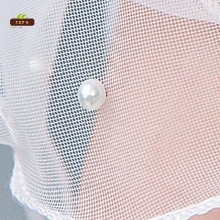 Khăn che mặt cô dâu ngắn 2 tầng đính hạt, có lược kim loại - phù hợp đám cưới và tiệc cưới độc thân