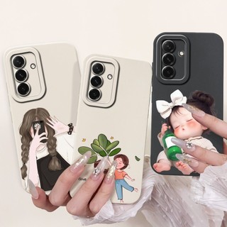 Ốp Bảo Vệ Toàn Diện Cho Samsung Galaxy A26 A36 5G Vỏ SM-A266B SM-A366B Hoạt Hình Dễ Thương Trái Tim Tình Yêu Bé Gái Vỏ Silicon Mềm