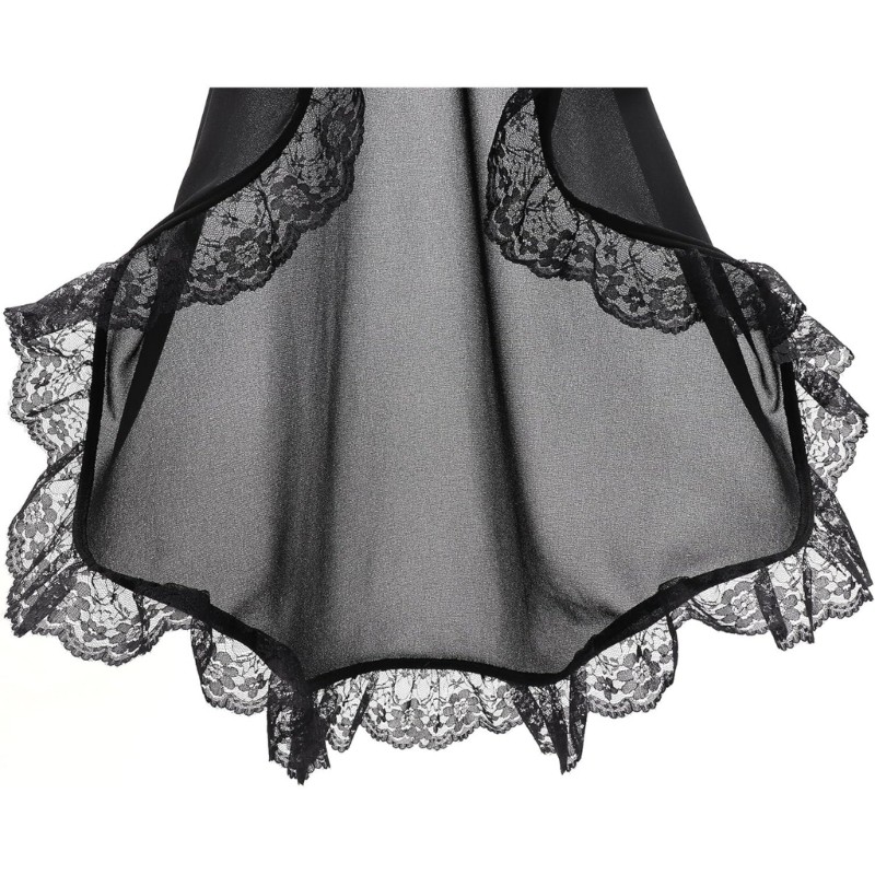 Đôi găng tay Wellb Victoria dài với thiết kế voan và lưới sheer phù hợp cho trang phục hóa trang Halloween